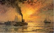 Moran, Edward New York Harbor Sweden oil painting artist